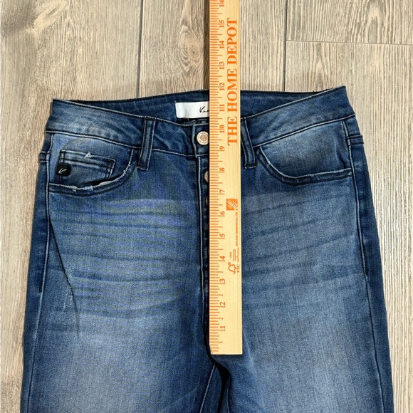 KanCan High Rise Button Fly Skinny Jeans Size 5/26 Medium Wash - Picture 6 of 10